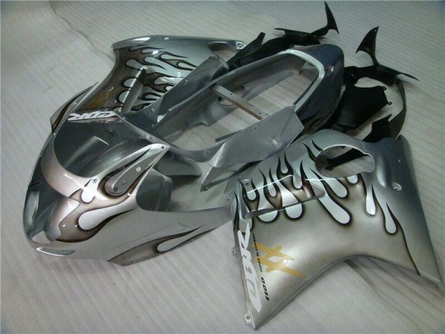 1996-2007 Flame Silver Grey Honda CBR1100XX Motorcycle Fairings Kits Canada 1996-2007 Flame Silver Grey Honda CBR1100XX Motorcycle Fairings Kits Canada