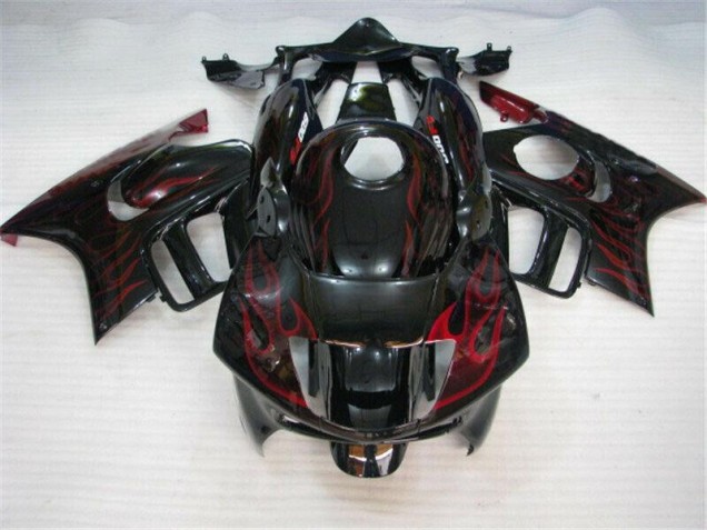 1995-1998 Black Red Flame Honda CBR600 F3 Bike Fairings Canada 1995-1998 Black Red Flame Honda CBR600 F3 Bike Fairings Canada