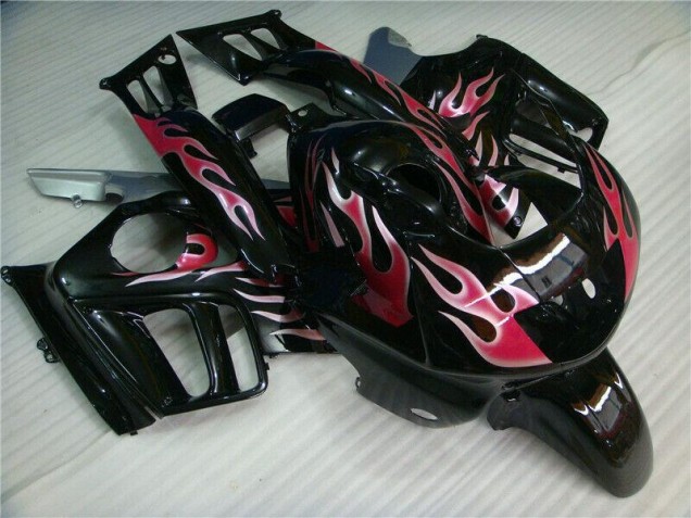 1995-1998 Black Red Flame Honda CBR600 F3 Bike Fairing Kit Canada 1995-1998 Black Red Flame Honda CBR600 F3 Bike Fairing Kit Canada