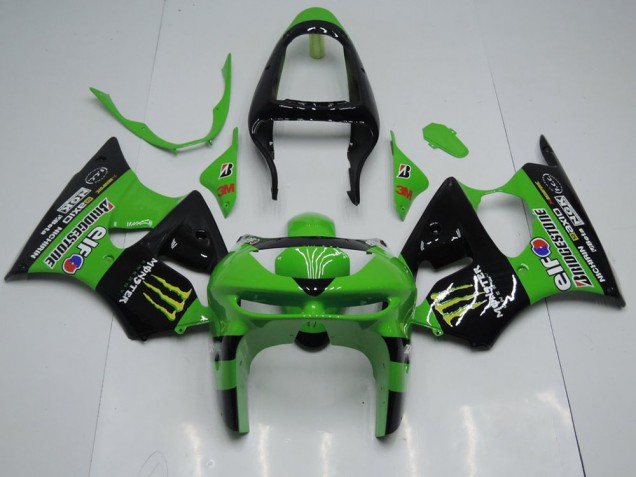 1998-1999 Green Monster Kawasaki ZX6R Motor Bike Fairings Canada