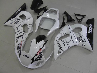 1998-2002 White Black Corona Yamaha YZF R6 Motorcycle Fairing Kits Canada