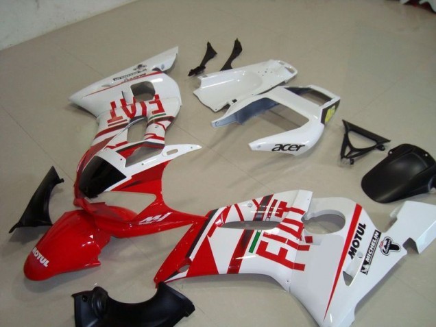 1998-2002 White Red Fiat Motul Acer Yamaha YZF R6 Motorcycle Fairing Kit Canada 1998-2002 White Red Fiat Motul Acer Yamaha YZF R6 Motorcycle Fairing Kit Canada