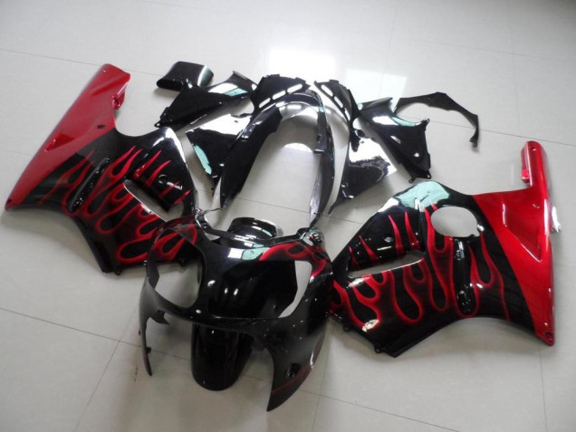 2000-2001 Red Flame Kawasaki ZX12R Motorbike Fairing Canada 2000-2001 Red Flame Kawasaki ZX12R Motorbike Fairing Canada