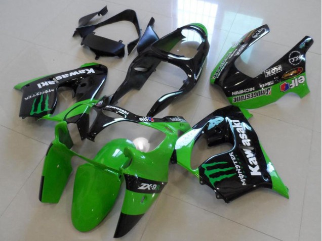 2000-2001 Green Monster Kawasaki ZX9R Motorcycle Fairings Canada