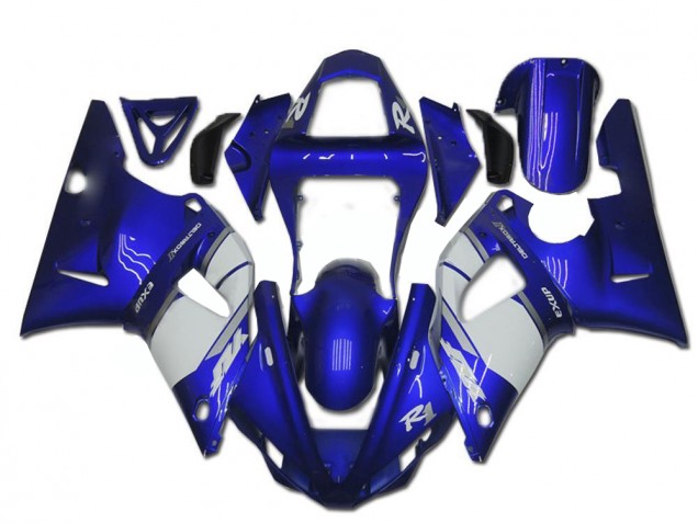 2000-2001 Blue White Yamaha YZF R1 Motorcycle Fairings Canada 2000-2001 Blue White Yamaha YZF R1 Motorcycle Fairings Canada
