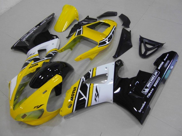 2000-2001 Yellow Anniversary Yamaha YZF R1 Motorbike Fairing Kits Canada 2000-2001 Yellow Anniversary Yamaha YZF R1 Motorbike Fairing Kits Canada