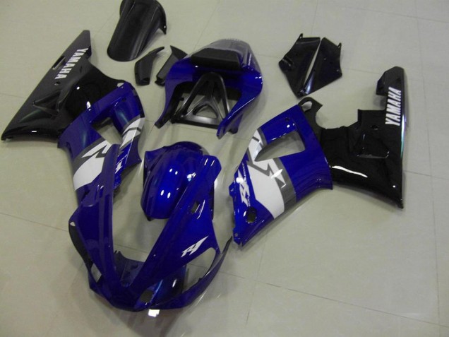 2000-2001 Blue Black White Yamaha YZF R1 Motorcycle Fairings Kit Canada 2000-2001 Blue Black White Yamaha YZF R1 Motorcycle Fairings Kit Canada