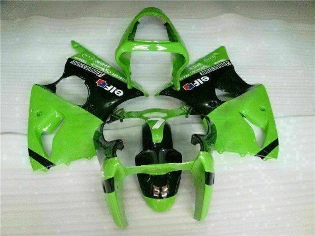 2000-2002 Green Black Kawasaki ZX6R Bike Fairings Canada 2000-2002 Green Black Kawasaki ZX6R Bike Fairings Canada