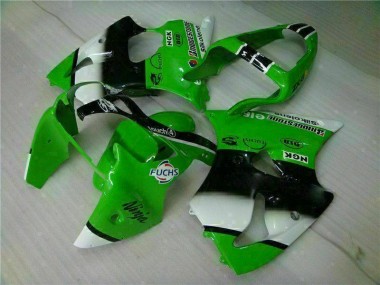 2000-2002 Kawasaki Ninja ZX6R Motorcycle Fairings MF1894 - Green Black Canada