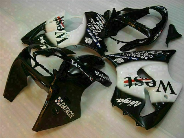 2000-2002 Black West Ninja Kawasaki ZX6R Motorcycle Fairings Kits Canada