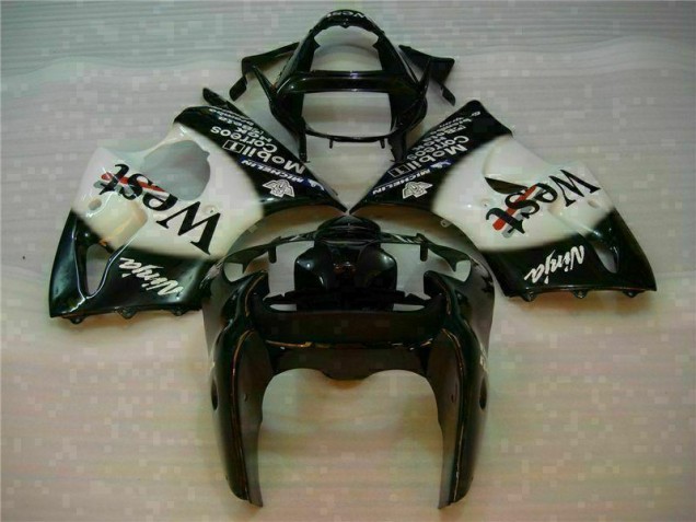 2000-2002 Black West Ninja Kawasaki ZX6R Motorcycle Fairings Kits Canada