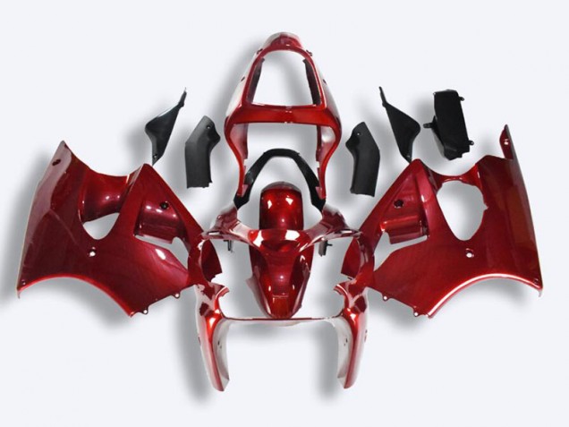 2000-2002 Red Kawasaki ZX6R Motorcycle Fairings Canada 2000-2002 Red Kawasaki ZX6R Motorcycle Fairings Canada