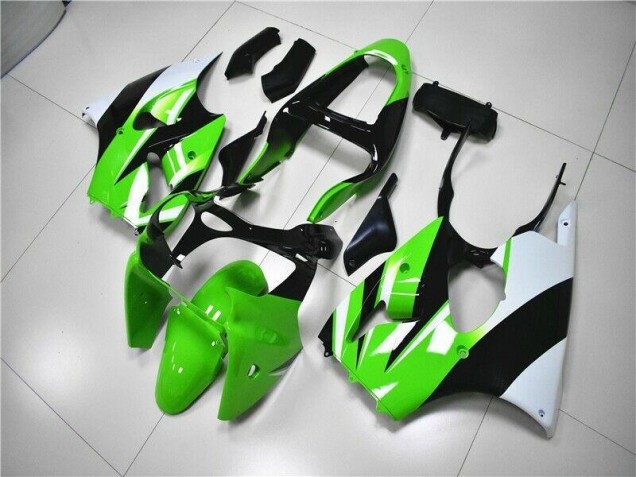 2000-2002 Green White Black Kawasaki ZX6R Bike Fairing Kit Canada 2000-2002 Green White Black Kawasaki ZX6R Bike Fairing Kit Canada