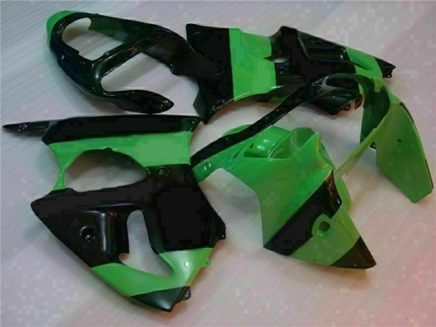 2000-2002 Green Black Kawasaki ZX6R Motorcycle Fairings Canada 2000-2002 Green Black Kawasaki ZX6R Motorcycle Fairings Canada