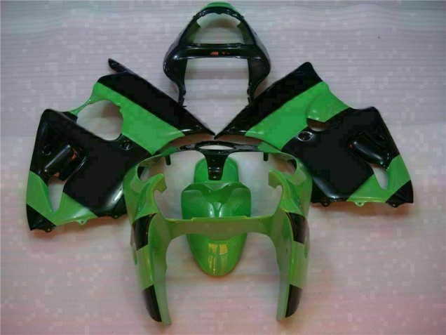 2000-2002 Green Black Kawasaki ZX6R Motorcycle Fairings Canada 2000-2002 Green Black Kawasaki ZX6R Motorcycle Fairings Canada