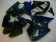 2000-2002 Black with Blue Flame Kawasaki ZX6R Motorbike Fairings Canada