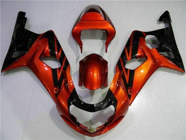 2000-2002 Orange Black Suzuki GSXR 1000 Bike Fairing Canada 2000-2002 Orange Black Suzuki GSXR 1000 Bike Fairing Canada