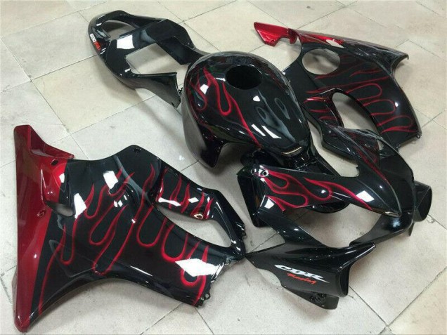 2001-2003 Red Flame Honda CBR600 F4i Motorcycle Fairings Kit Canada 2001-2003 Red Flame Honda CBR600 F4i Motorcycle Fairings Kit Canada