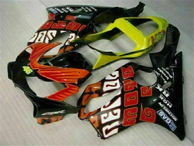 2001-2003 Orange Black Honda CBR600 F4i Replacement Motorcycle Fairings Canada