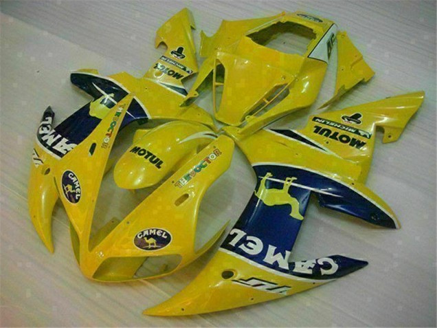 2002-2003 Yellow Yamaha YZF R1 Motorcycle Fairing Kit Canada 2002-2003 Yellow Yamaha YZF R1 Motorcycle Fairing Kit Canada