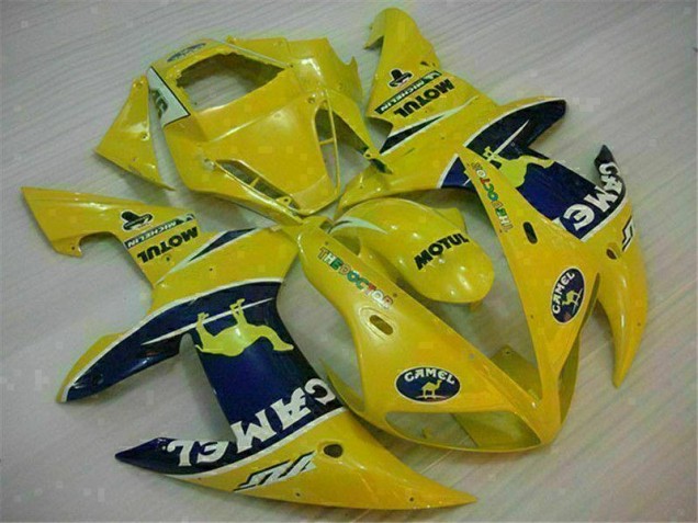 2002-2003 Yellow Yamaha YZF R1 Motorcycle Fairing Kit Canada 2002-2003 Yellow Yamaha YZF R1 Motorcycle Fairing Kit Canada