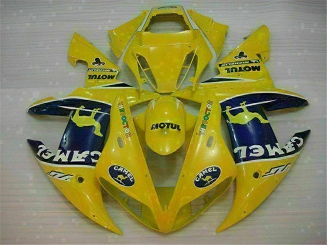 2002-2003 Yellow Yamaha YZF R1 Motorcycle Fairing Kit Canada 2002-2003 Yellow Yamaha YZF R1 Motorcycle Fairing Kit Canada