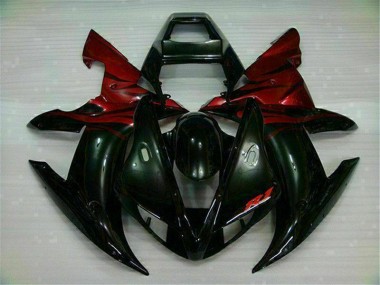 2002-2003 Black Red Yamaha YZF R1 Bike Fairing Canada