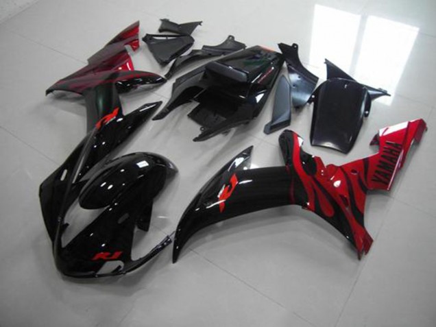 2002-2003 Black Flame Yamaha YZF R1 Motorcyle Fairings Canada 2002-2003 Black Flame Yamaha YZF R1 Motorcyle Fairings Canada