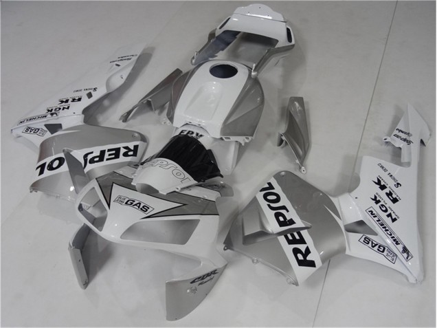 2003-2004 Silve White Black Repsol Honda CBR600RR Bike Fairings Canada 2003-2004 Silve White Black Repsol Honda CBR600RR Bike Fairings Canada
