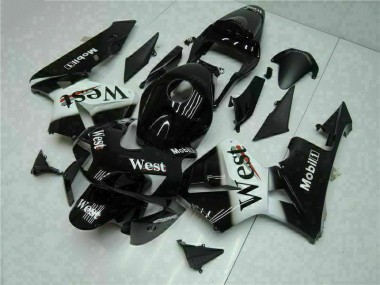 2003-2004 Black West Honda CBR600RR Motorcycle Fairings Kit Canada