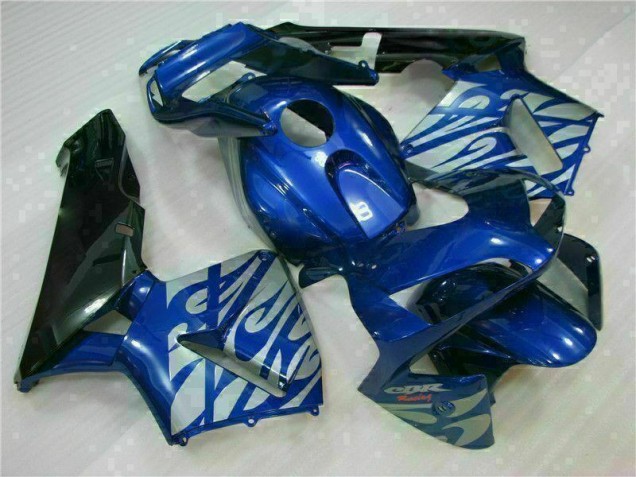 2003-2004 Blue with Silver Flame Honda CBR600RR Motorbike Fairing Canada