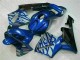 2003-2004 Blue with Silver Flame Honda CBR600RR Motorbike Fairing Canada