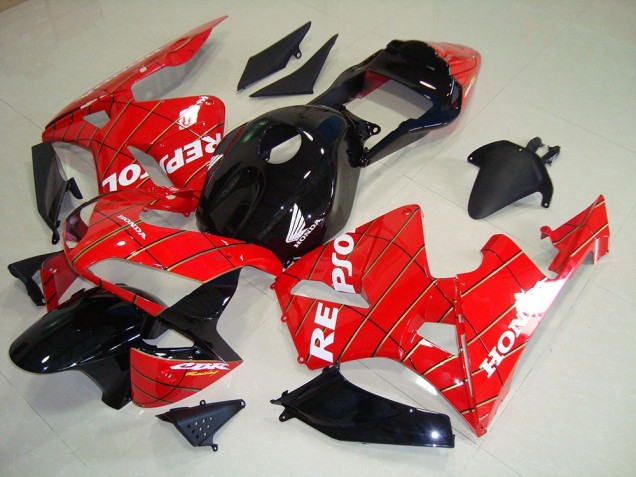 2003-2004 Black Spider Man Repsol Honda CBR600RR Motorcycle Fairing Kits Canada