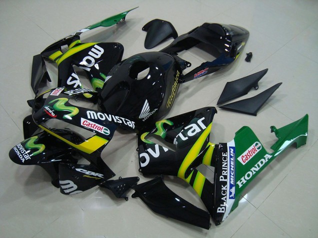 2003-2004 Black Movistar Honda CBR600RR Bike Fairing Canada 2003-2004 Black Movistar Honda CBR600RR Bike Fairing Canada