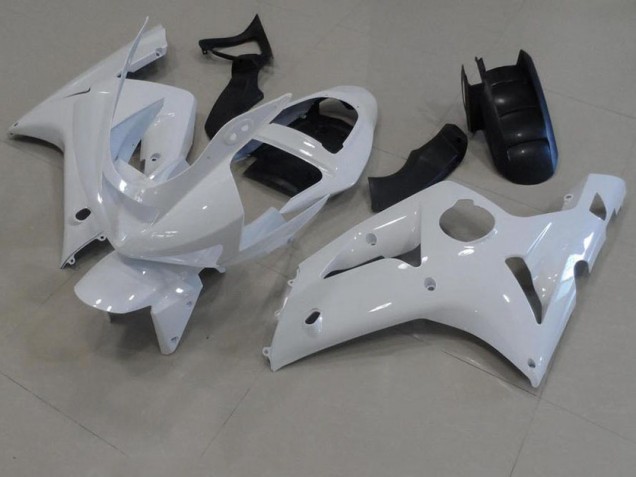 2003-2004 White Kawasaki ZX6R Bike Fairings Canada