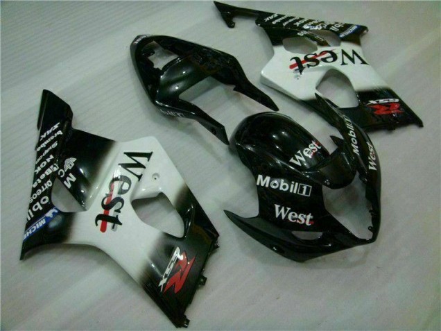 2003-2004 White Black Suzuki GSXR 1000 Motorbike Fairing Canada