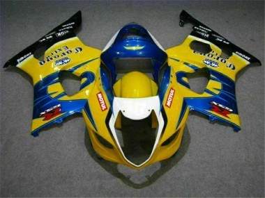 2003-2004 Yellow Blue Suzuki GSXR 1000 Bike Fairings Canada