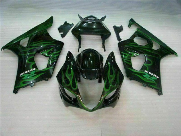 2003-2004 Green Black Suzuki GSXR 1000 Motorbike Fairing Canada