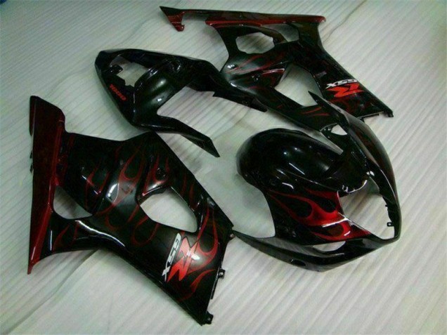2003-2004 Red Flame Suzuki GSXR 1000 Bike Fairing Kit Canada 2003-2004 Red Flame Suzuki GSXR 1000 Bike Fairing Kit Canada