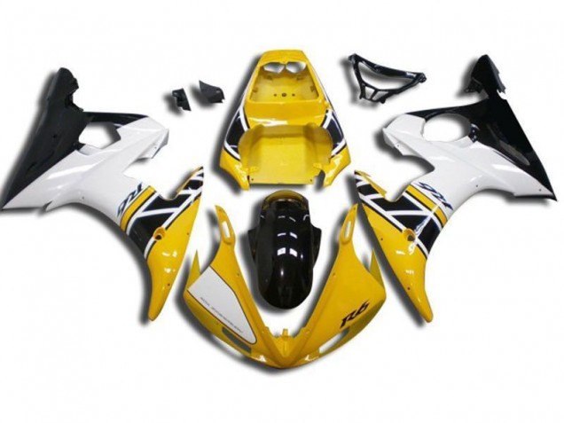 2003-2005 Yellow Yamaha YZF R6 Bike Fairings Canada 2003-2005 Yellow Yamaha YZF R6 Bike Fairings Canada