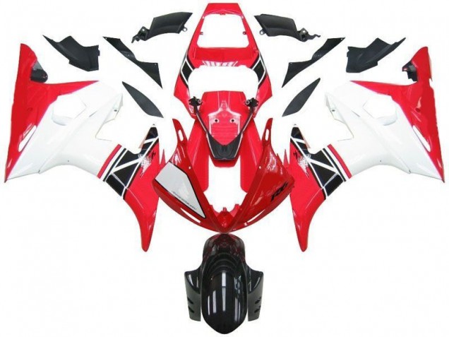 2003-2005 Red White Black Yamaha YZF R6 Motorcycle Bodywork Canada