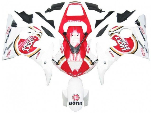 2003-2005 White Red Lucky Strike Yamaha YZF R6 Replacement Fairings Canada 2003-2005 White Red Lucky Strike Yamaha YZF R6 Replacement Fairings Canada