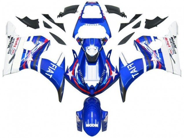 2003-2005 Blue Star Fiat Yamaha YZF R6 Motorcycle Fairing Canada 2003-2005 Blue Star Fiat Yamaha YZF R6 Motorcycle Fairing Canada