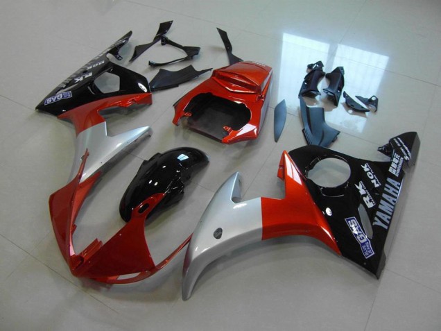 2003-2005 Orange Silver Black Yamaha YZF R6 Bike Fairings Canada 2003-2005 Orange Silver Black Yamaha YZF R6 Bike Fairings Canada