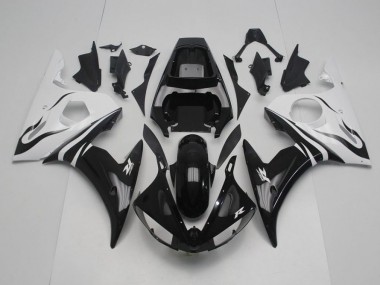 2003-2005 Black and White Yamaha YZF R6 Motor Bike Fairings Canada