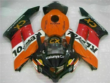 2004-2005 Orange Repsol CX Honda CBR1000RR Replacement Motorcycle Fairings Canada