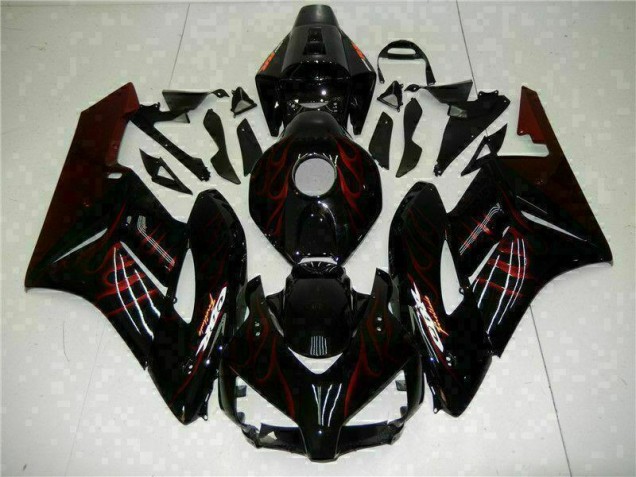 2004-2005 Red Flame Black Honda CBR1000RR Replacement Fairings Canada 2004-2005 Red Flame Black Honda CBR1000RR Replacement Fairings Canada