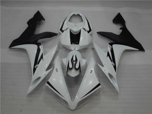 2004-2006 White Black Flame Yamaha YZF R1 Motor Fairings Canada