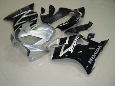 2004-2007 Honda CBR600 F4i Motorcycle Fairings MF2912 - Black Silver Canada