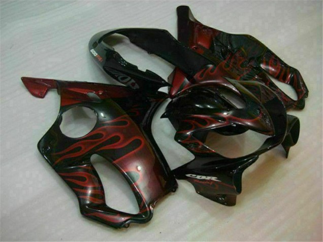 2004-2007 Red Flame Honda CBR600 F4i Bike Fairings Canada